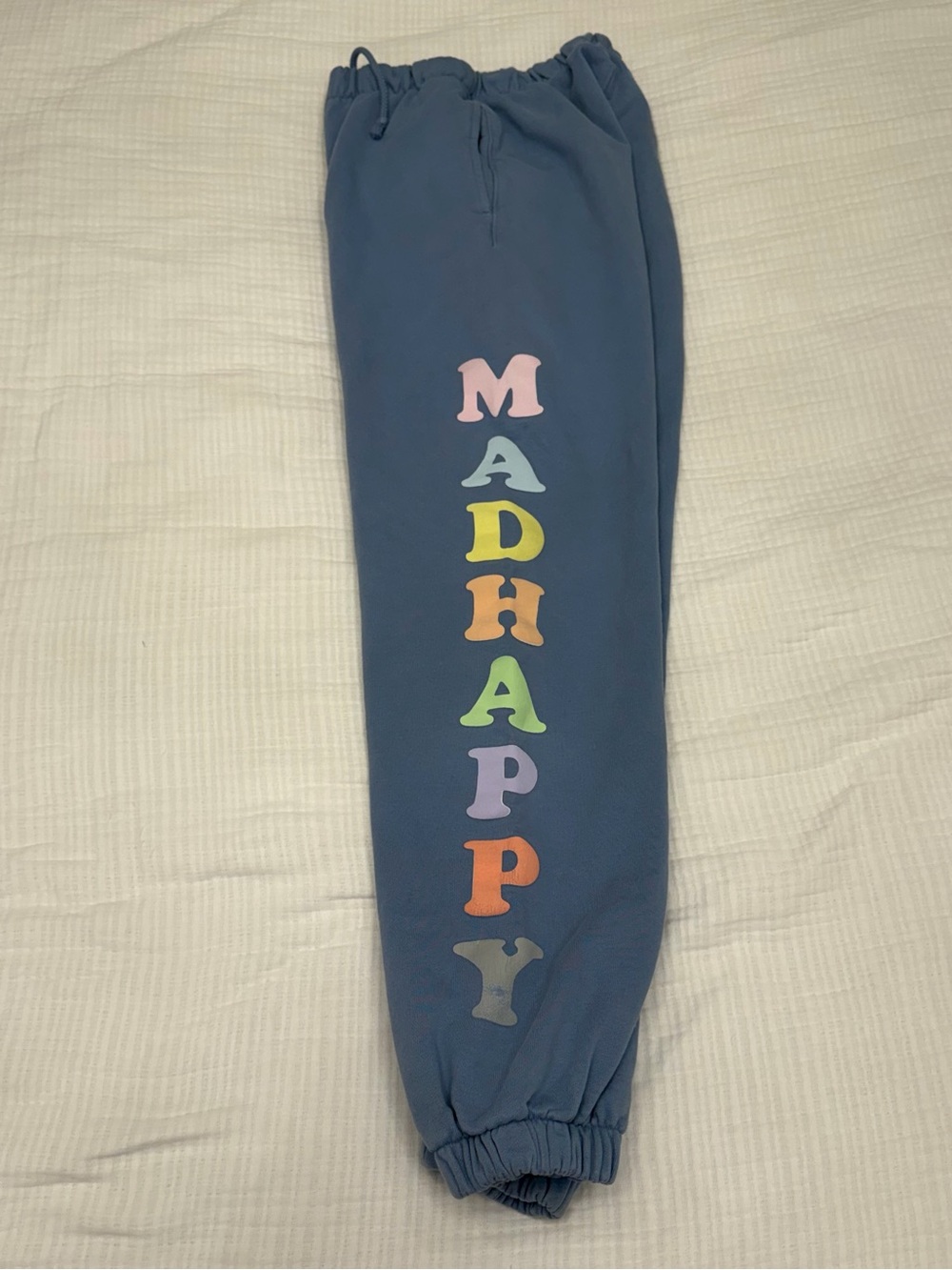 madhappy pastels blue french terry sweatpants